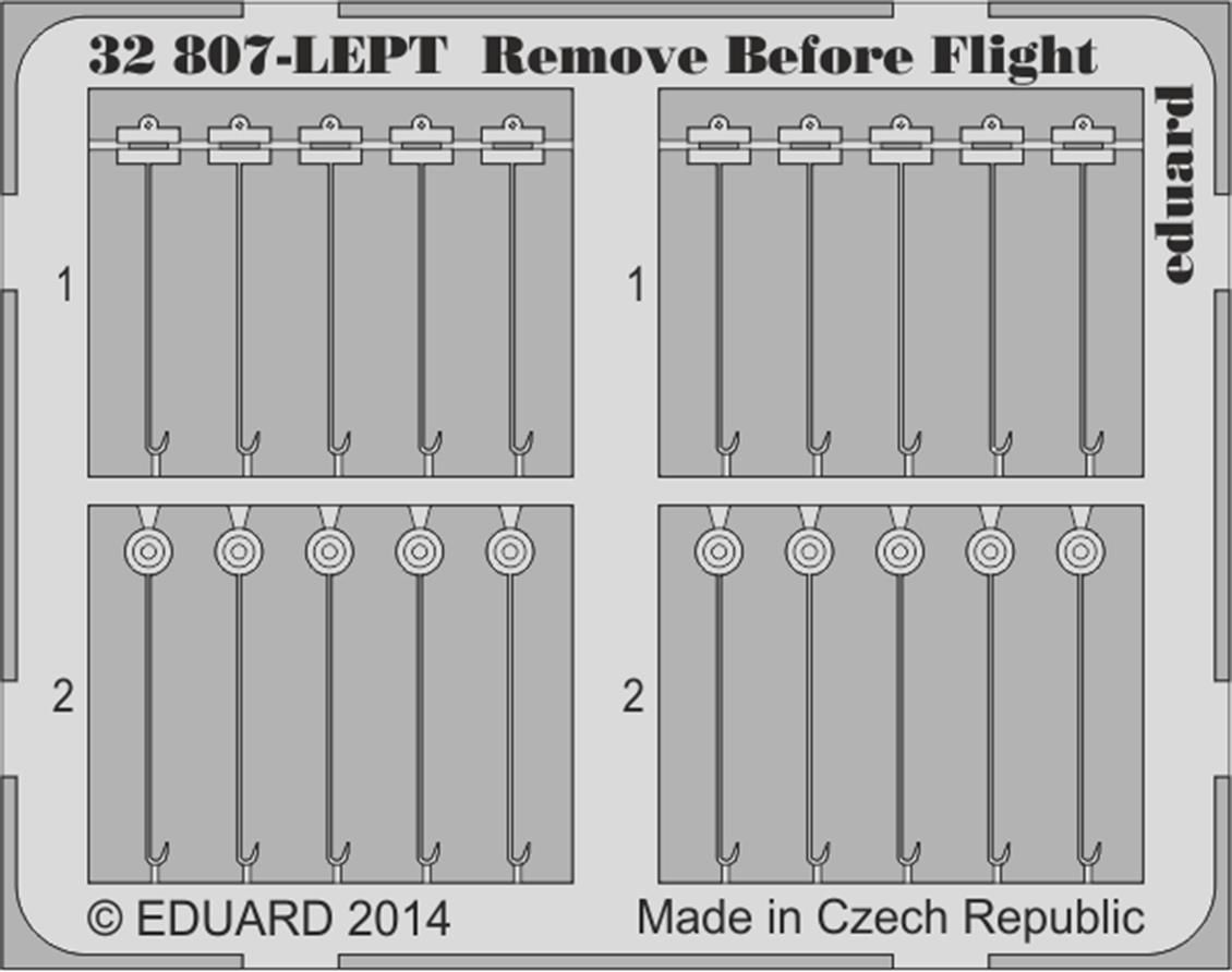 Eduard 32807 1/32 Ölçek, Remove Before Flight Fabrıc For