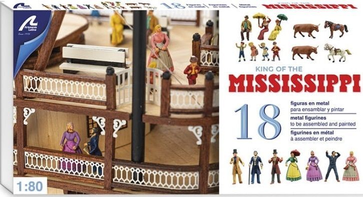 1/80 Metal Fügür Seti King of Missisipi 18 Ad.
