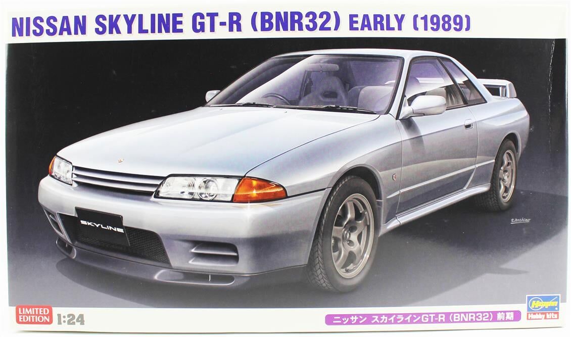 Hasegawa 20496 1/24 Ölçek, Nissan Skyline GT-R (BNR32) Early (1989), (Limited Edition) Otomobil Plastik Model Kiti