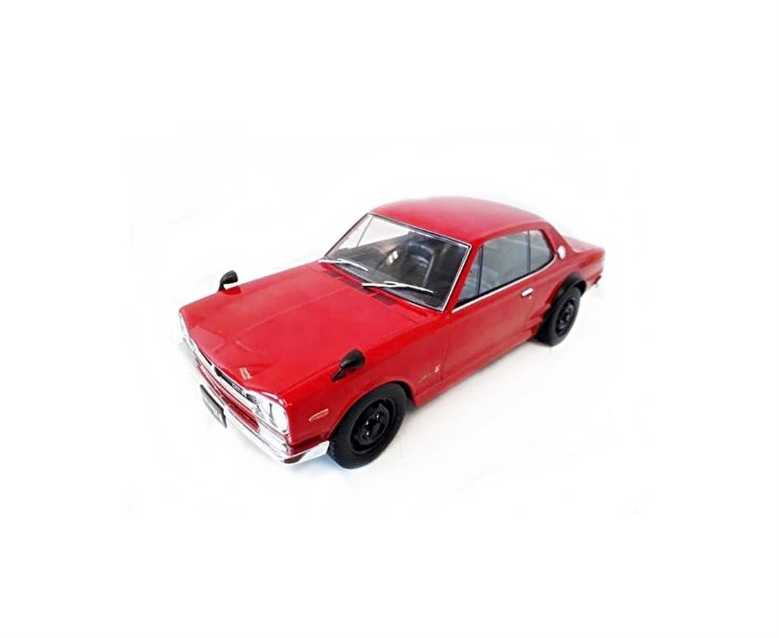 Triple9 Collection 1800182 1/18 Ölçek, Nissan Skyline GT-R KPGC 10, Kırmızı, Sergilemeye Hazır Metal Araba Modeli