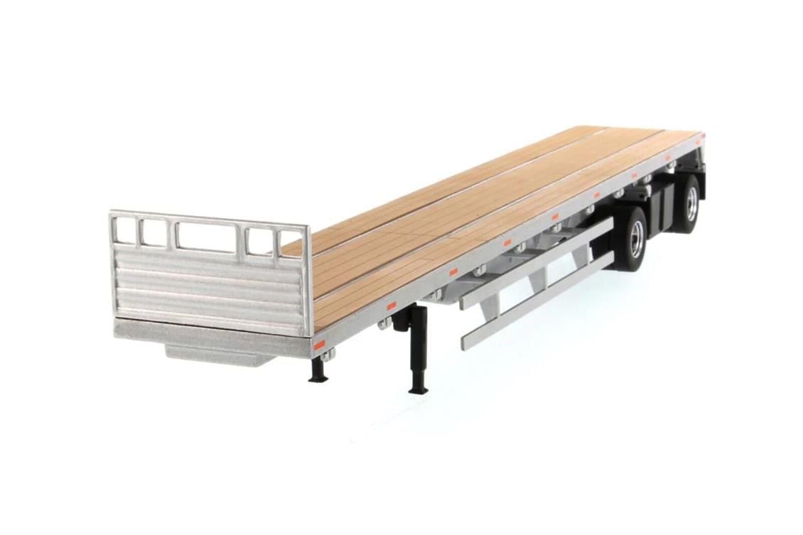 Diecast Masters 91023 1/50 Ölçek, Düz Kasa Dorse, Gümüş, Sergilemeye Hazır Metal Model