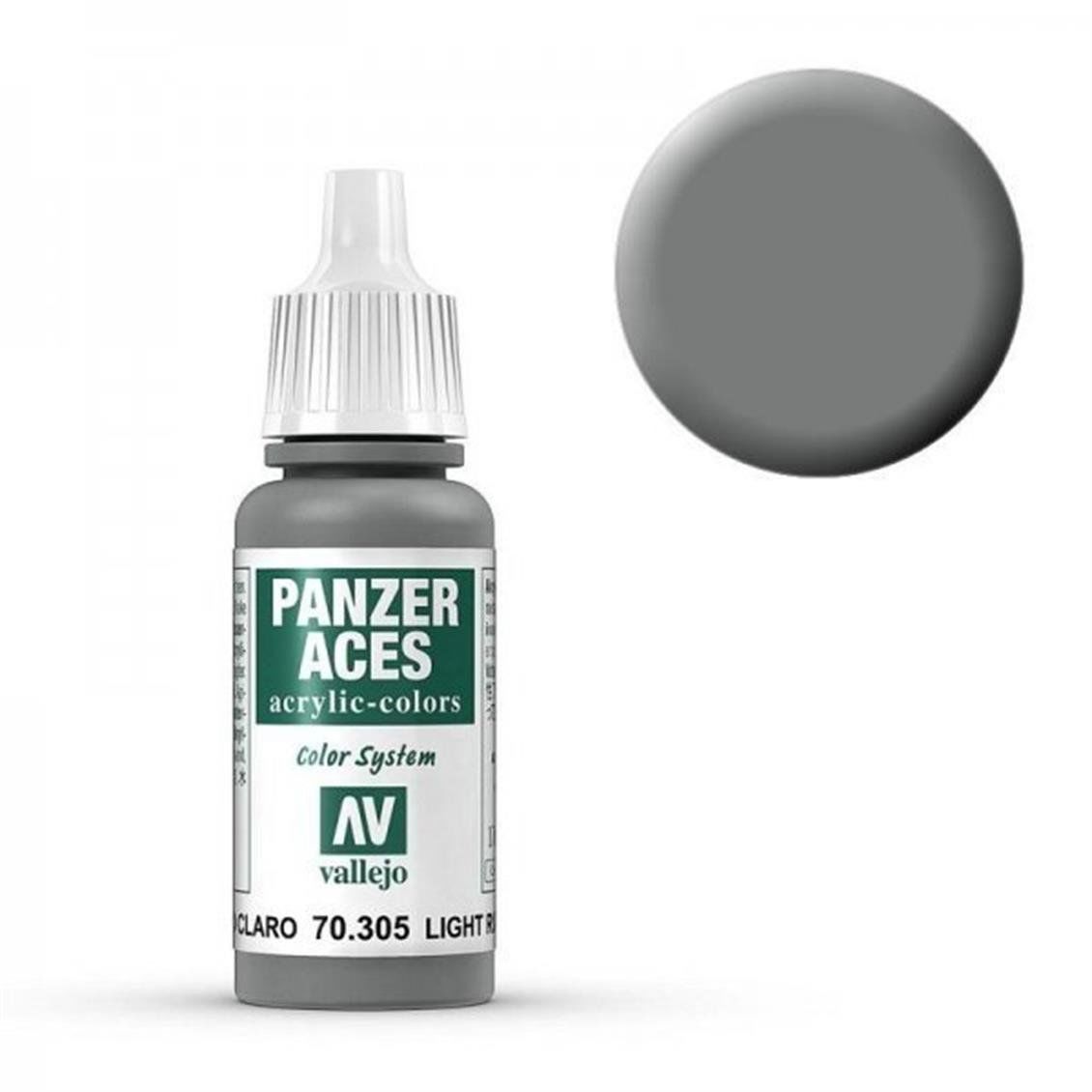 Vallejo 70305 17 ml. Light Rubber, Panzer Aces Serisi Model Boyası