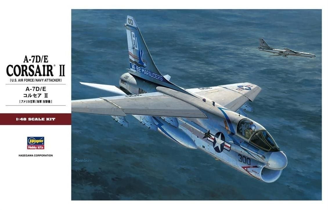 Hasegawa PT47 7247 1/48 Ölçek, A-7D/E Corsair II, Savaş Uçağı, Plastik Model kiti