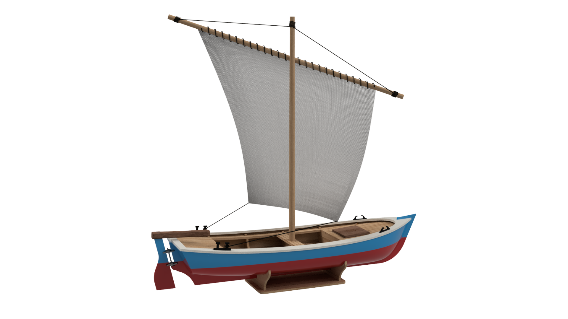 Yelkenli Sandal 1:35 (Sail Boat)