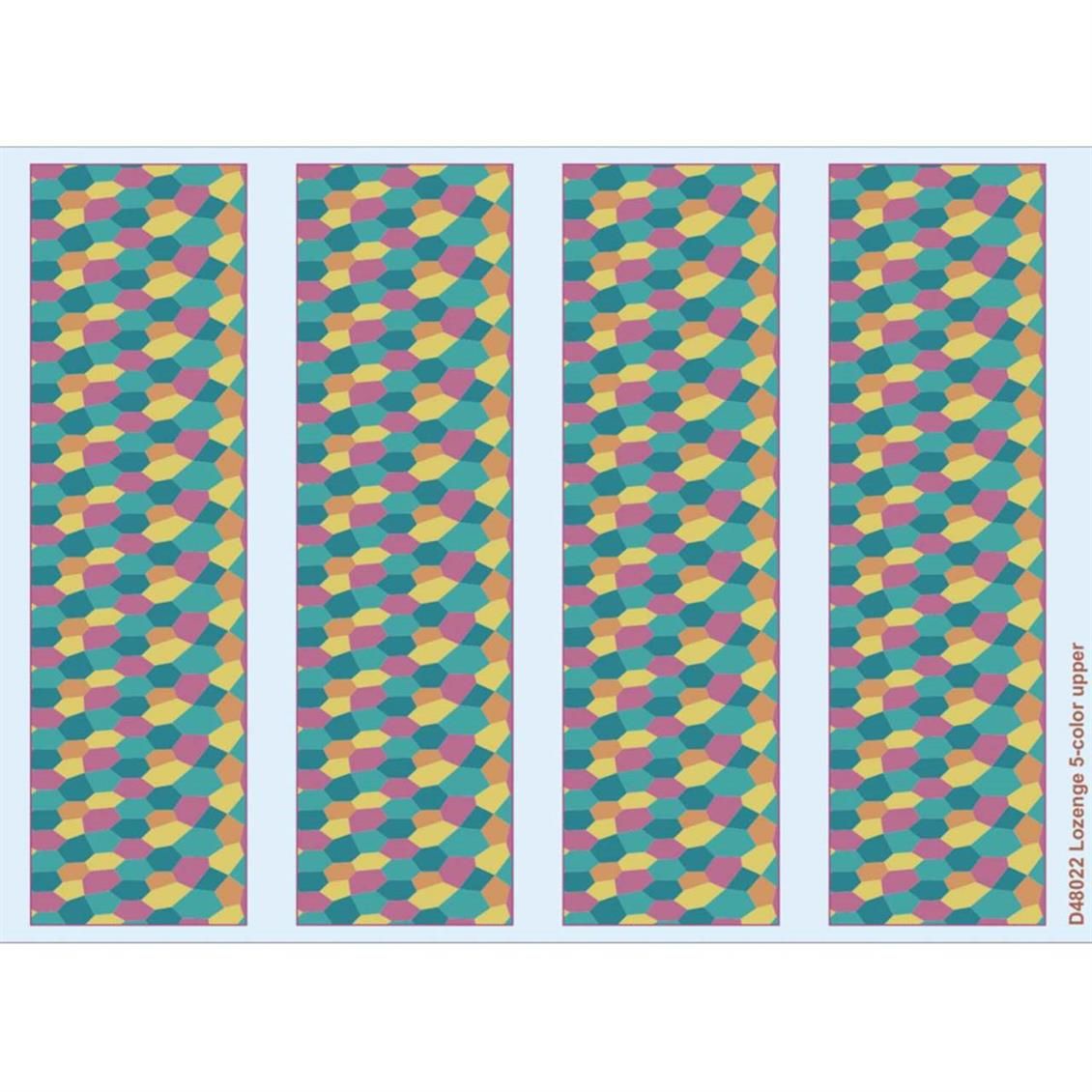 Eduard D48022 1/48 Ölçek, Lozenge 5-Color Upper Maket Det