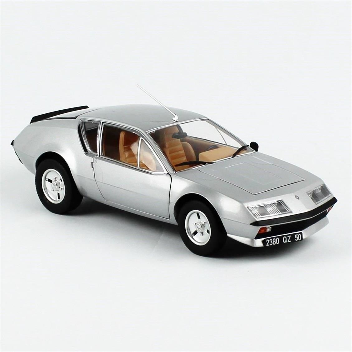 Norev 185320 1/18 Ölçek, 1979 Alpine Renault A310 V6, Gümüş, Sergilemeye Hazır Metal Araba Modeli