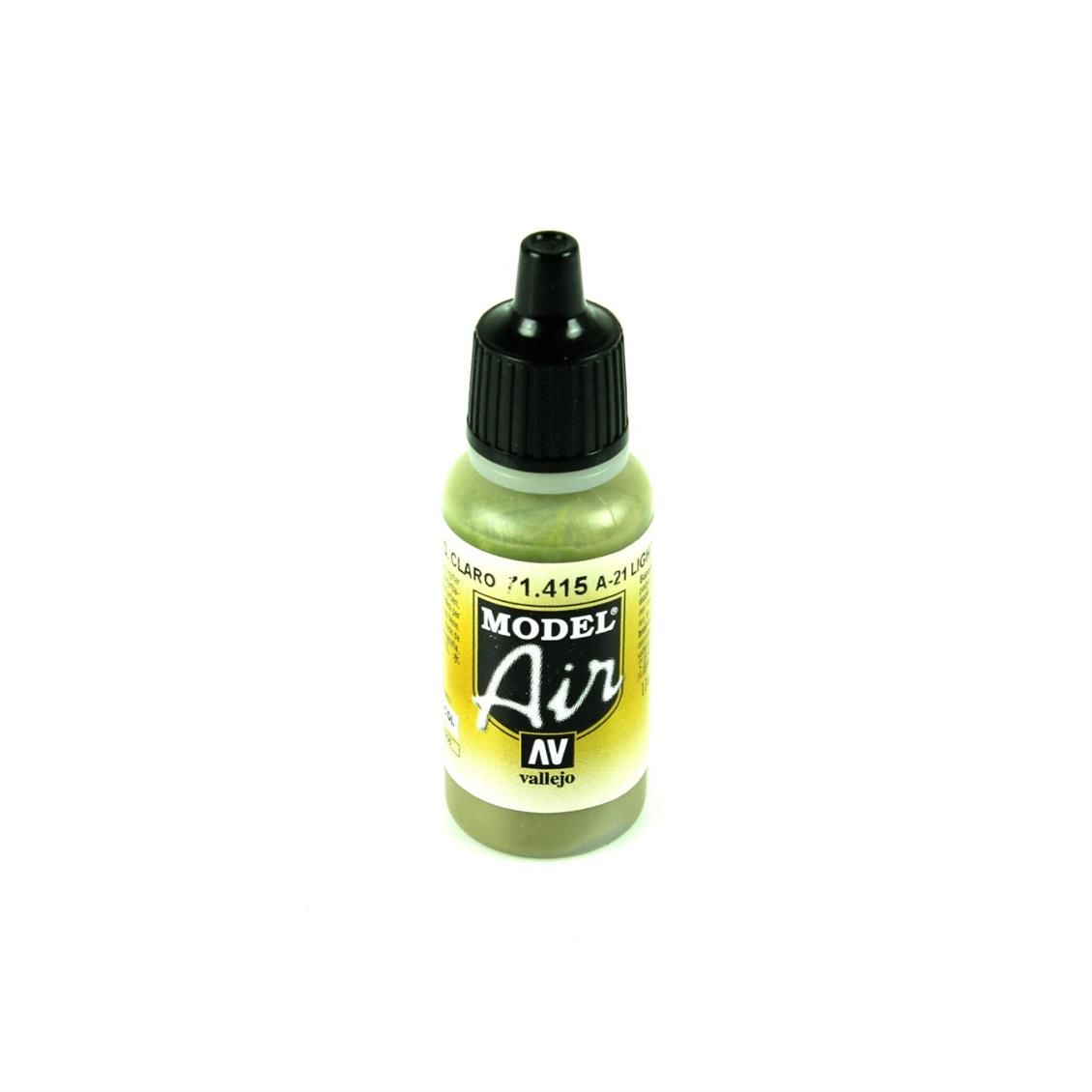 Vallejo 71415 17 Ml A-21 Lıght Greysh Brown, Model Air Serisi Model Boyası
