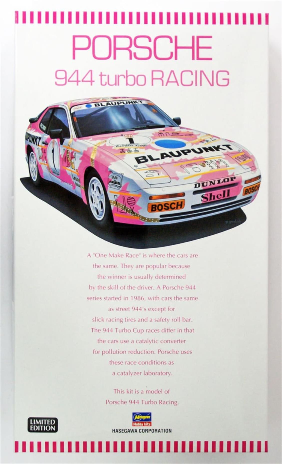 Hasegawa 20315 1/24 Ölçek, Porsche 944 Turbo Racing (Limited Edition), Yarış Aracı, Plastik Model kiti