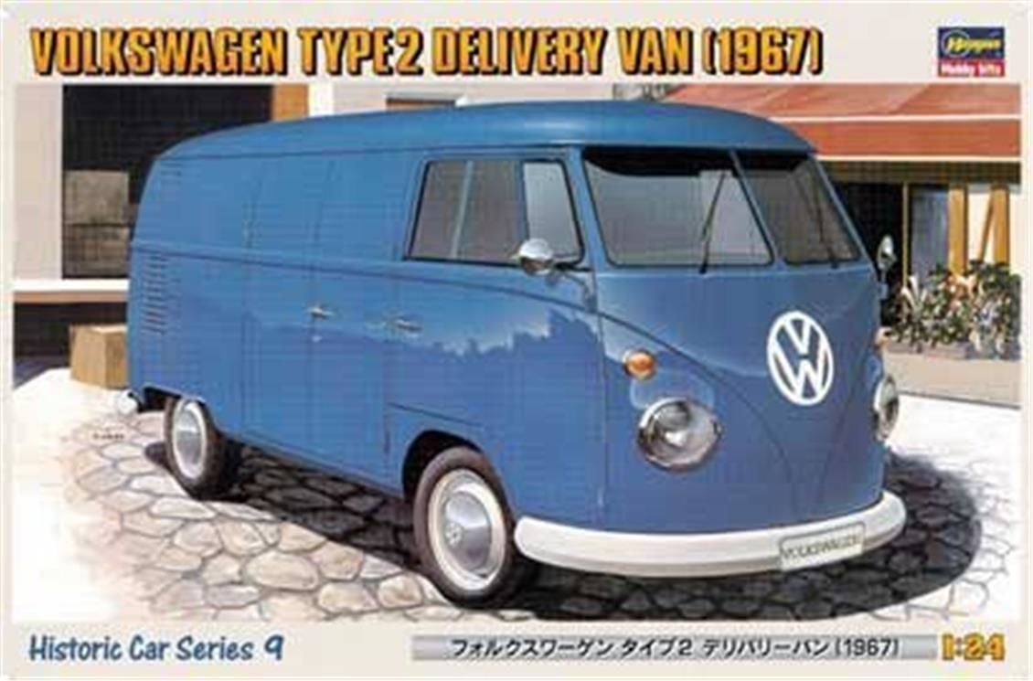 Hasegawa HC09 21209 1/24 Ölçek, Volkswagen Type 2 1967 Van, Plastik Model kiti