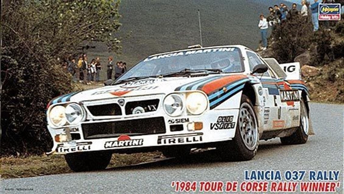 Hasegawa CR30 25030 1/24 Ölçek, Lancia 037 (1984 Tour De Corse Ralli Şampiyonu), Yarış Aracı, Plastik Model kiti