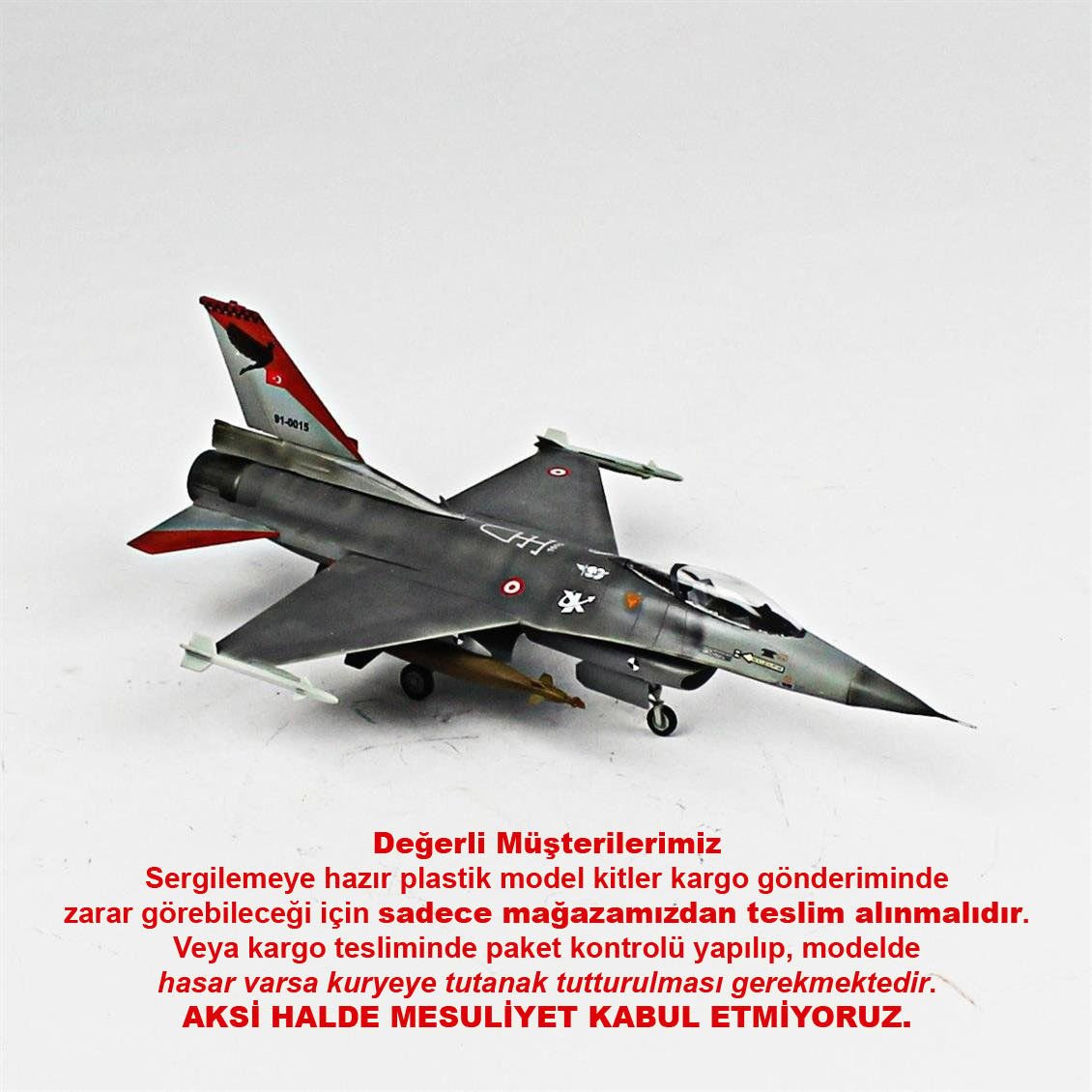 QD008 1/72 Ölçek, F-16C B40 Fighting Falcon Sergilemeye Hazır Plastik Uçak Maketi