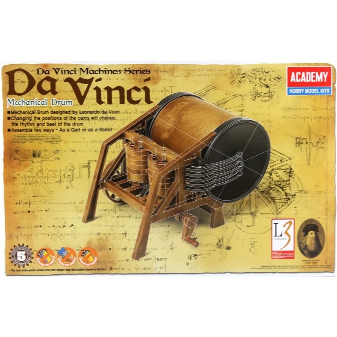 Academy 18138 Da Vinci Mekanik Davulu, Plastik Model kiti