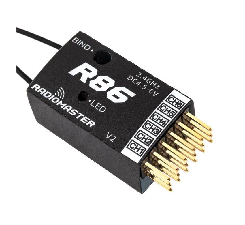 RadioMaster R86 V2 6 Kanal Alıcı - PWM 2.4Ghz
