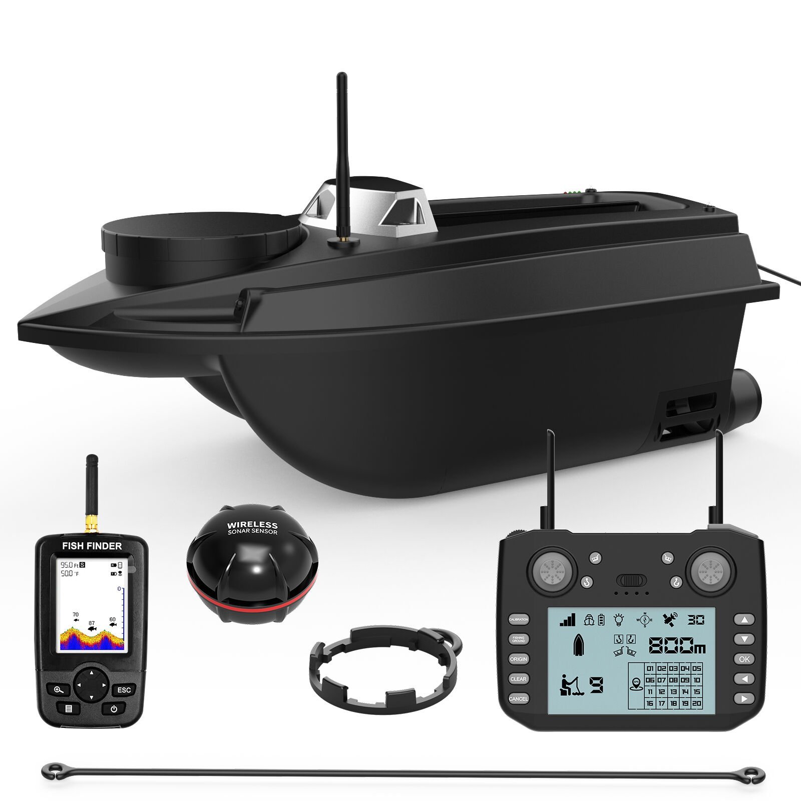 Flytec V030 800M GPS'li, Balık Bulucu (Sonar) HEDİYELİ, Balık Yemleme Teknesi, Sazan Yemleme Botu