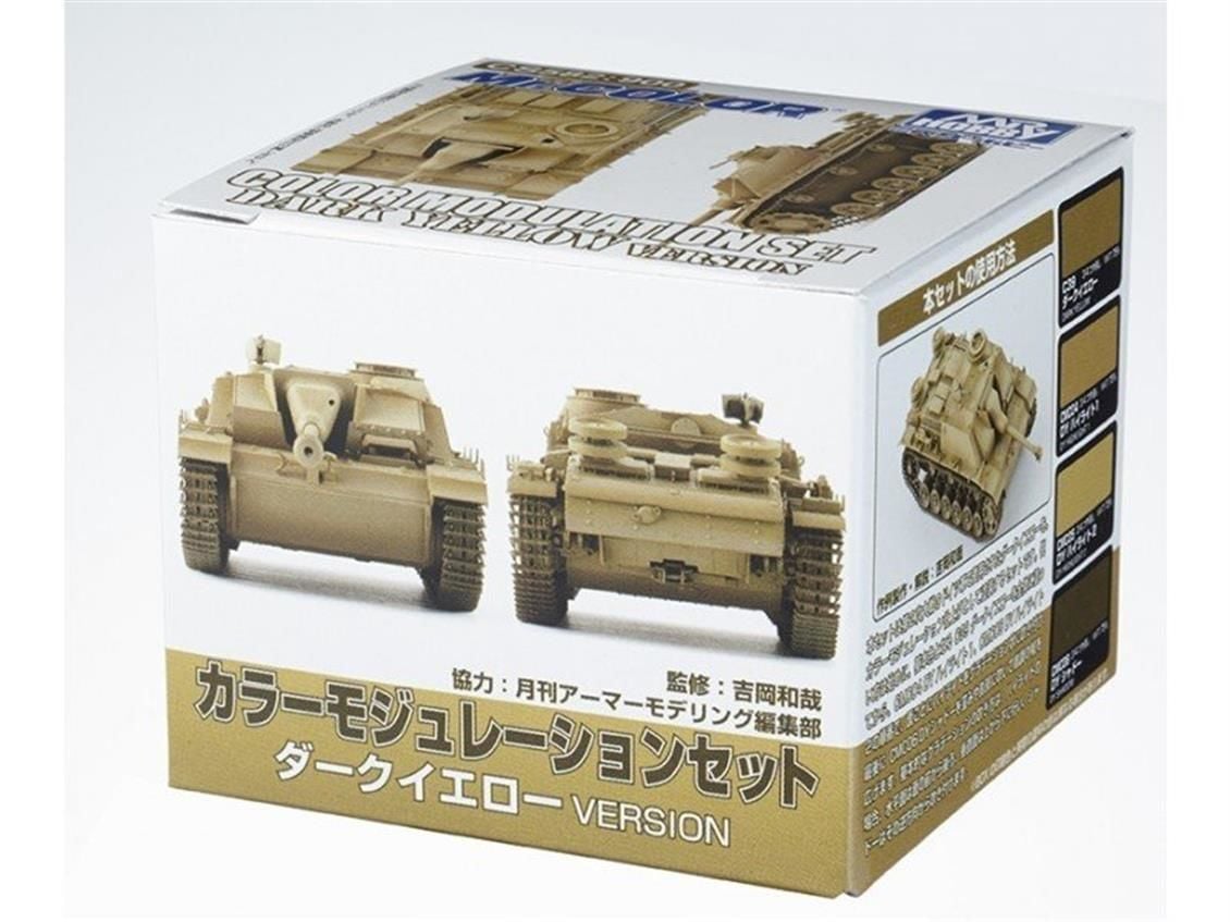 Mr.Hobby CS-582 3x10 ml. Color Modulation Set Ver. Dark Yellow, Mr.Color Serisi Model Boyası Seti