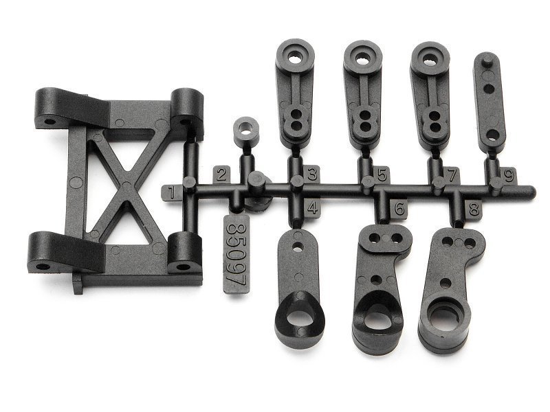 CENTER POST/SERVO HORN/STEERING CRANK SET Sprint 2/Sprint