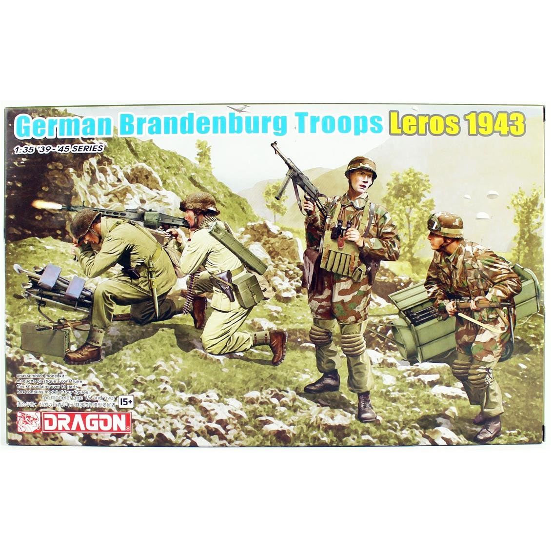 Dragon 6743 1/35 Ölçek, Alman Branderburg Birlikleri (Leros 1943) Asker Figürleri Plastik Model Kiti