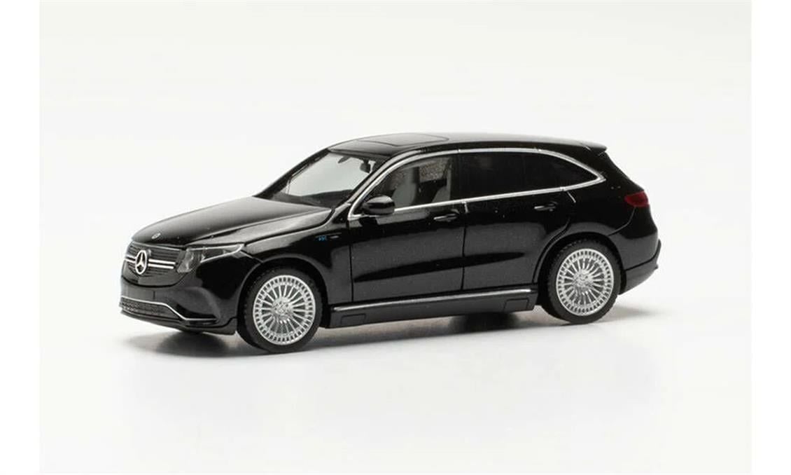 Herpa 430715-003 1/87 Ölçek, MB EQ EQC AMG, Siyah, Sergilemeye Hazır Model Araç