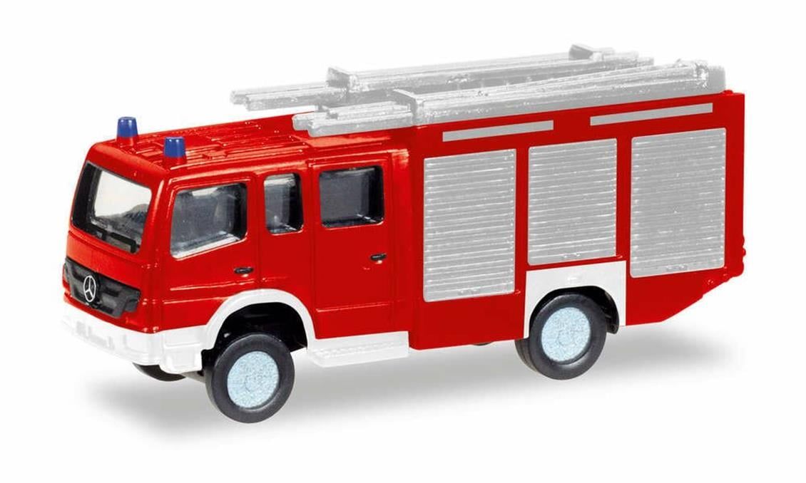 Herpa 66716 1/87 Ölçek, MB Atego 10 HLF 20 İtfaiye, Sergilemeye Hazır Model Araç