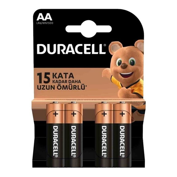 Duracell Alkalin Pil ( 4 x AA ) Kalem Pil