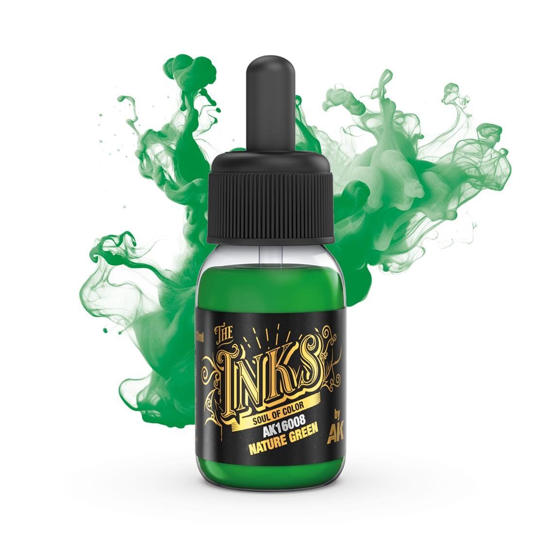 AK 16008 30 ml. Akrilik Mürekkep, Nature Green