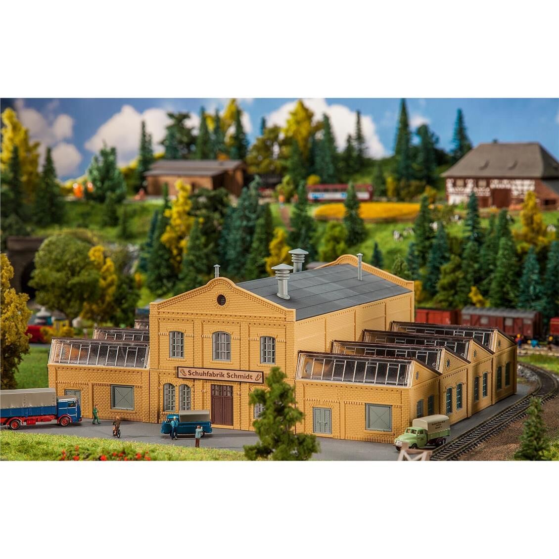 Faller 222220 1/160 Ölçek, Schmidt Ayakkabı Fabrikası, Plastik Model Kiti