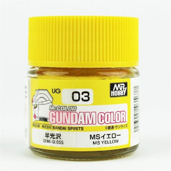 Mr.Hobby UG-03 10 ml. MS Yellow, Gundam Color Serisi Model Boyası