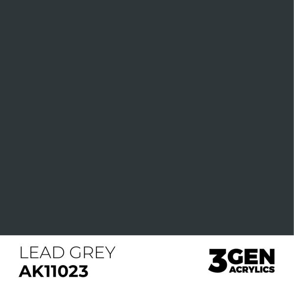 AK 11023 17 ml. Lead Grey, 3GEN Akrilik Model Boyası