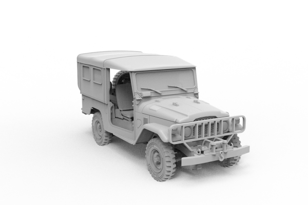 AK 35004 1/35 Ölçek, FJ43 Tenteli SUV (IDF ve LAF Silahlı), Askeri Araç Plastik Model Kiti