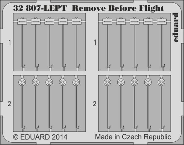 Eduard 32807 1/32 Ölçek, Remove Before Flight Fabrıc For