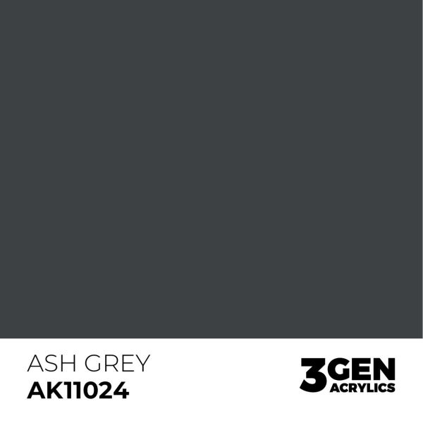 AK 11024 17 ml. Ash Grey, 3GEN Akrilik Model Boyası