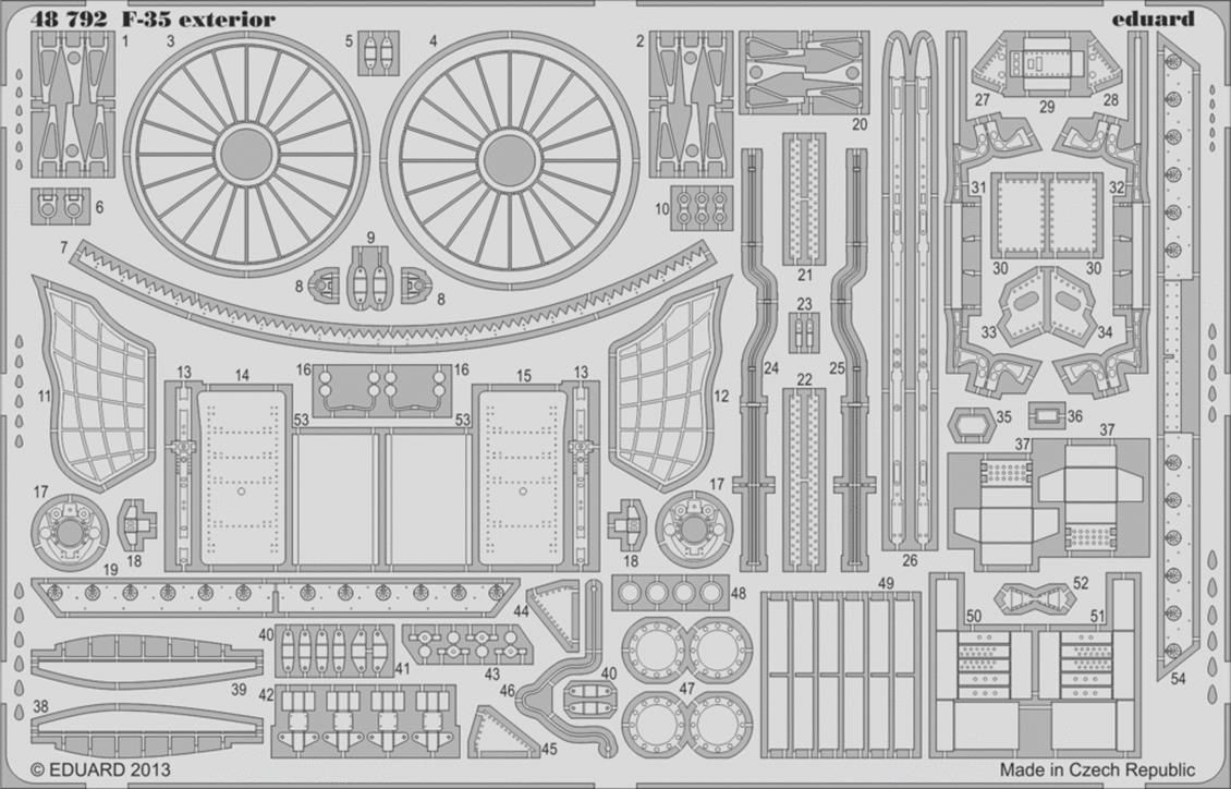 Eduard 48792 1/48 Ölçek, F-35B Exterior For Kitty Hawk