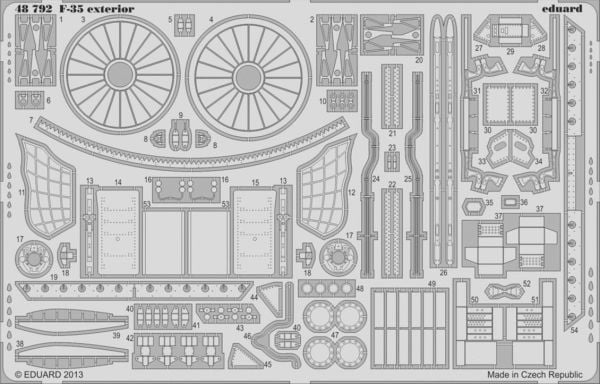 Eduard 48792 1/48 Ölçek, F-35B Exterior For Kitty Hawk