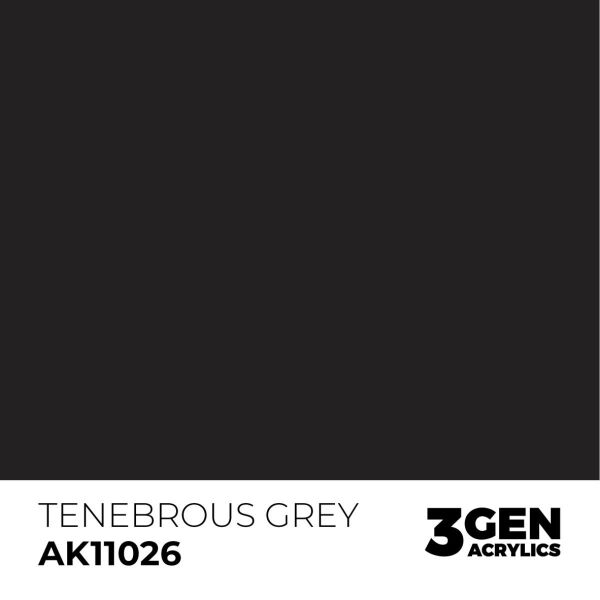 AK 11026 17 ml. Tenebrous Grey, 3GEN Akrilik Model Boyası