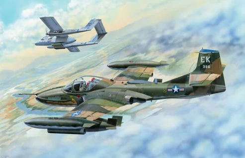 1/48 US A-37B Dragonfly Lişght Ground Attach Aircr