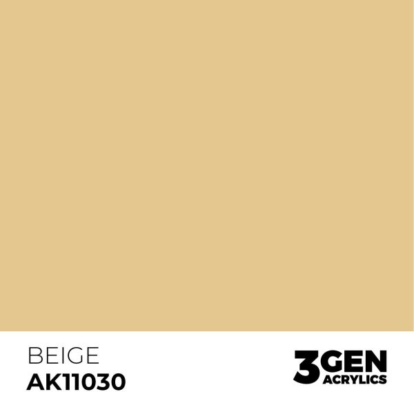 AK 11030 17 ml. Beige, 3GEN Akrilik Model Boyası