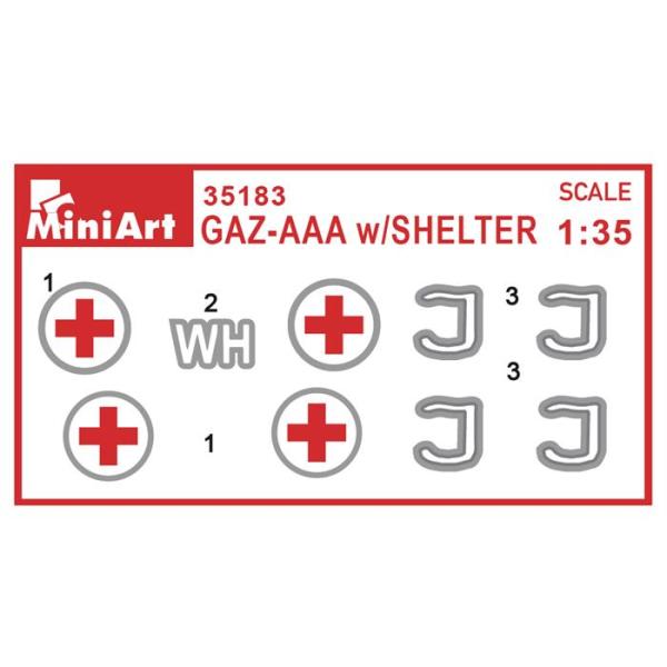 MiniArt GAZ-AAA. Sığınak ile birlikte.