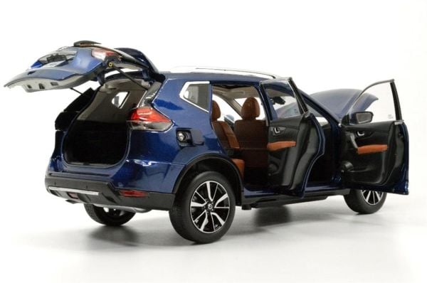 Paudi Model 5535EW 1/18 Ölçek, 2019 Nissan X-TRAIL, Beyaz, Sergilemeye Hazır Metal Araba Modeli