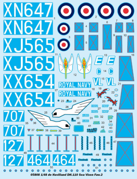 1/48 de Havilland DH.110 Dea Vixen Faw 2