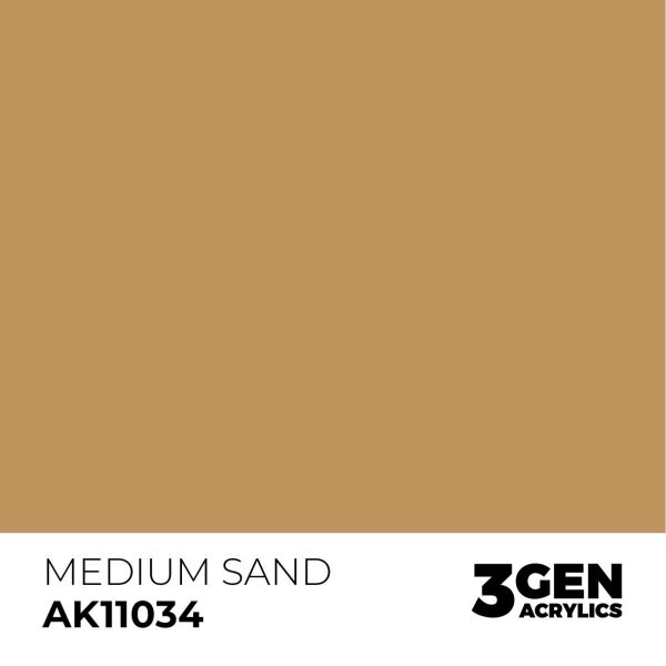 AK 11034 17 ml. Medium Sand, 3GEN Akrilik Model Boyası