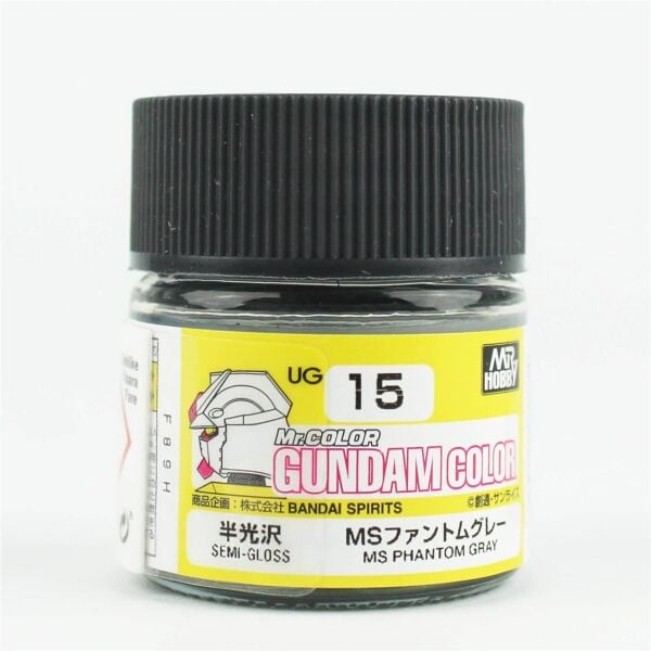 Mr.Hobby UG-15 10 ml. Phantom Grey, Gundam Color Serisi Model Boyası