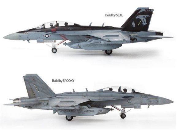 Academy 12560 1/72 Ölçek, EA-18G VAQ-141 (Shadowhawks) Savaş Uçağı, Plastik Model kiti