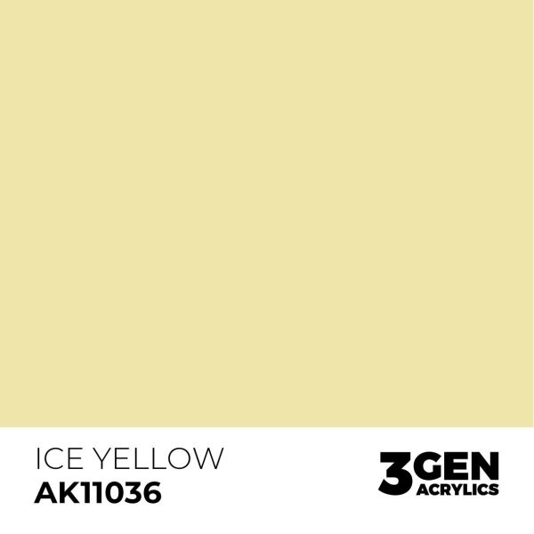 AK 11036 17 ml. Ice Yellow, 3GEN Akrilik Model Boyası