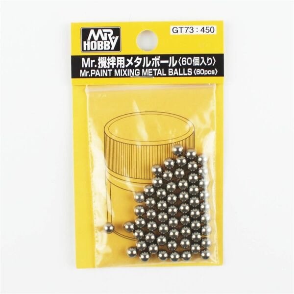 Mr.Hobby GT-73 Paslanmaz Çelik Bilyalar, 4.76 mm. 60 Adet