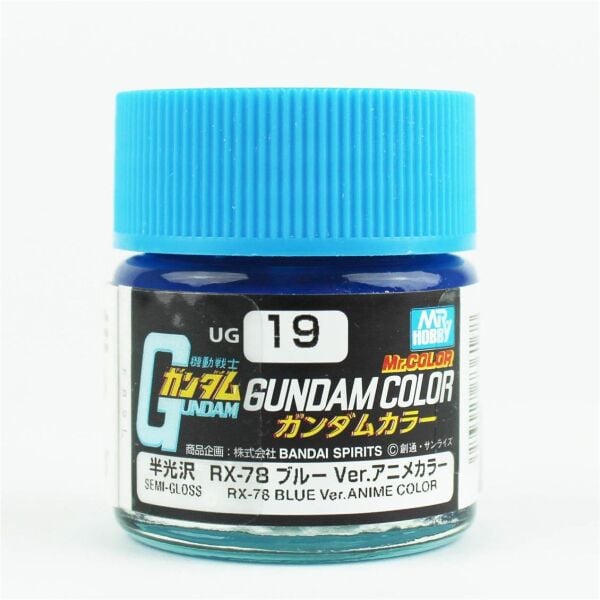 Mr.Hobby UG-19 10 ml. RX78 Blue Ver., Gundam Color For Builders Serisi Model Boyası