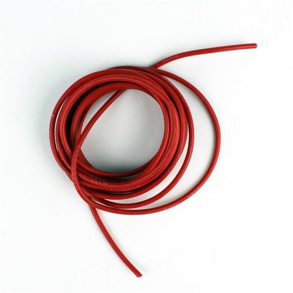16 AWG / 1.50 mm. Silikon Kablo, Kırmızı, 3 Metre