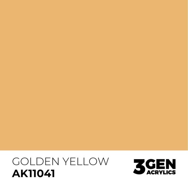 AK 11041 17 ml. Golden Yellow, 3GEN Akrilik Model Boyası