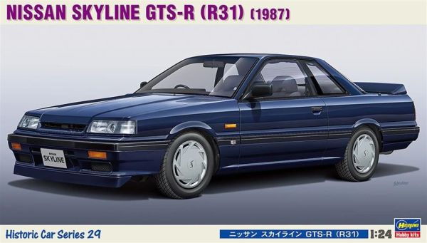 Hasegawa HC29 21129 1/24 Ölçek, Nissan Skyline GTS-R 1987 (R31), Otomobil, Plastik Model kiti
