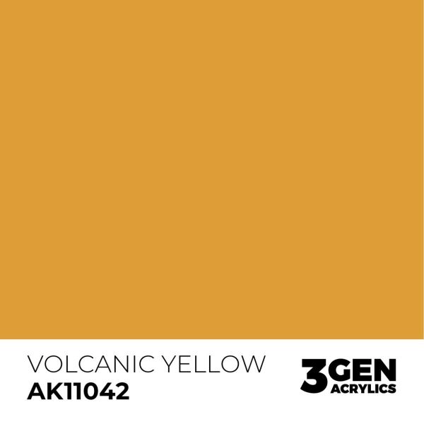 AK 11042 17 ml. Volcanic Yellow, 3GEN Akrilik Model Boyası