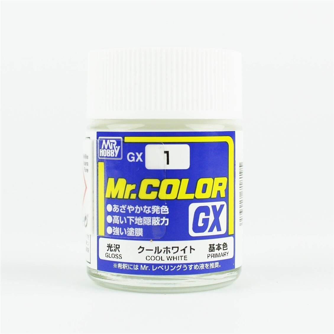 Mr.Hobby GX-1 18 ml. Cool White, Mr.Color Serisi Model Boyası